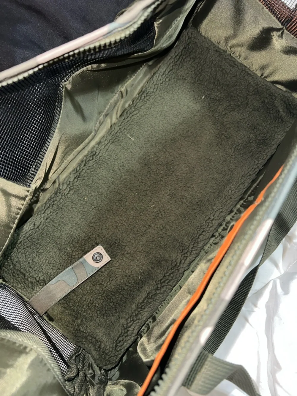 Top Paw Olive Green and Camouflage Travel Tote